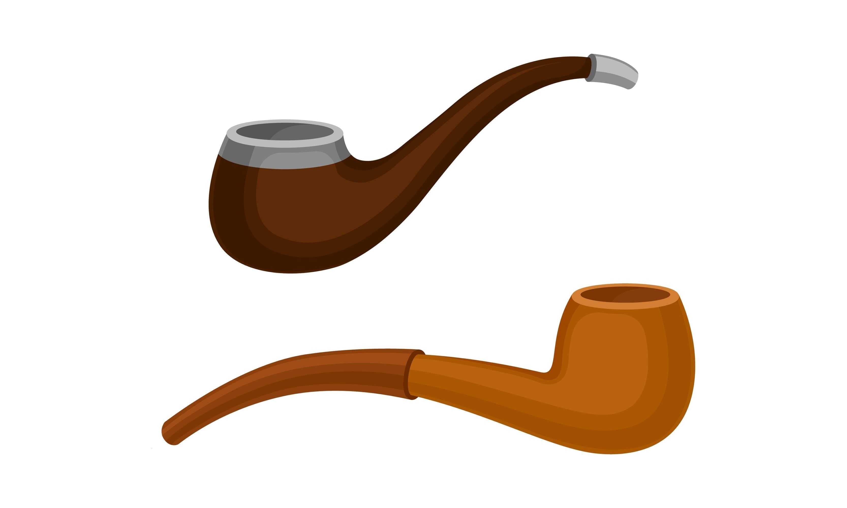 drawing of Vulcanite and Acrylic Pipe Stems