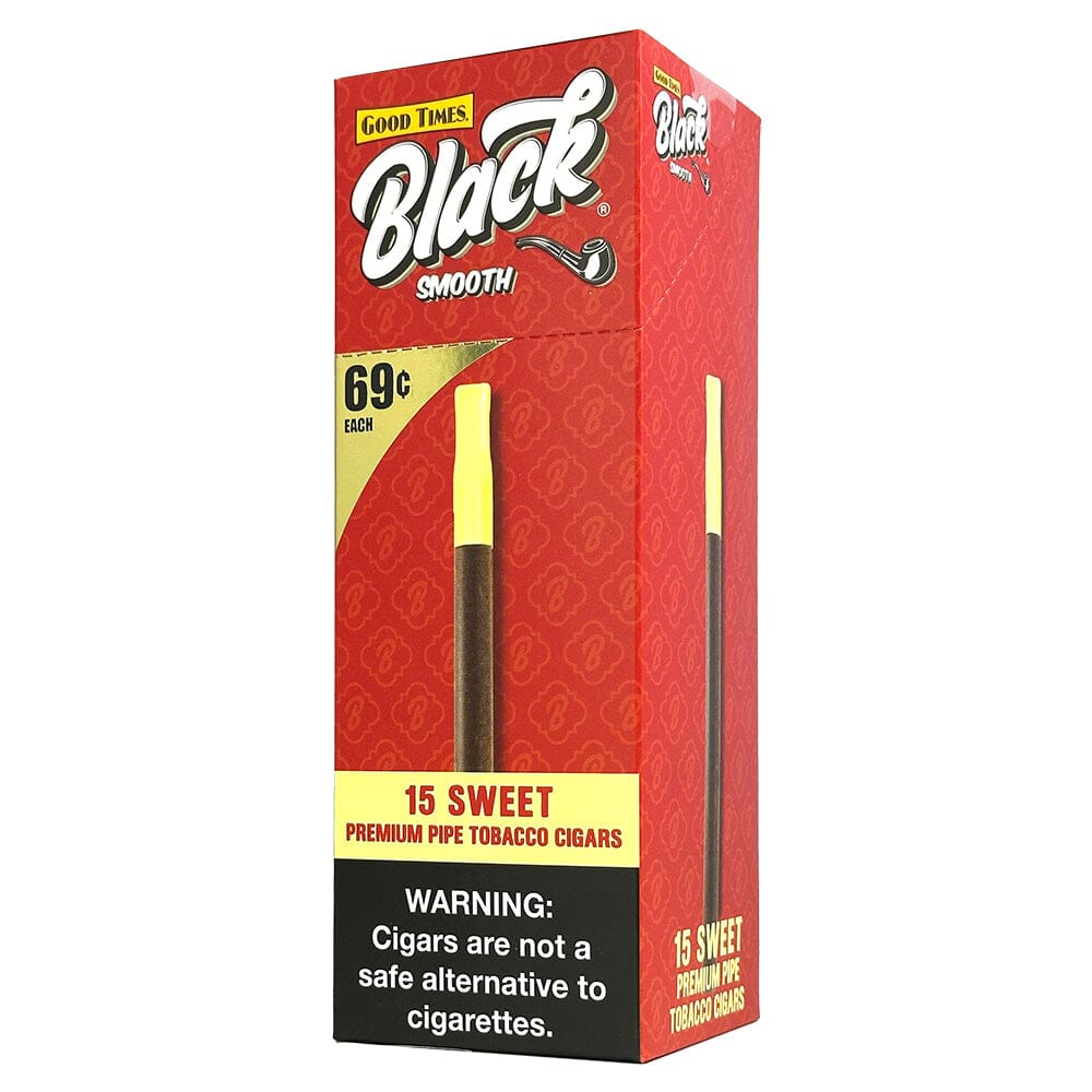 tobacco and cigars Good Times Black Smooth Sweet Cigars Sweet / 15ct Upright