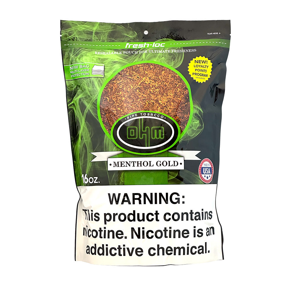 Ohm Menthol Gold Pipe Tobacco