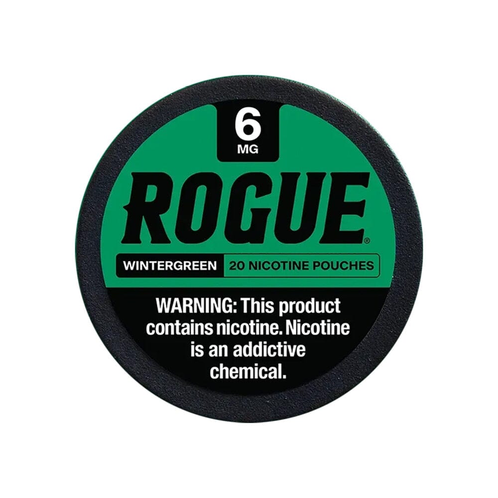 sugar free smokeless tobacco Smokey Mountain Herbal Long Cut Wintergreen 1 Can Rogue Nicotine Pouches Wintergreen |