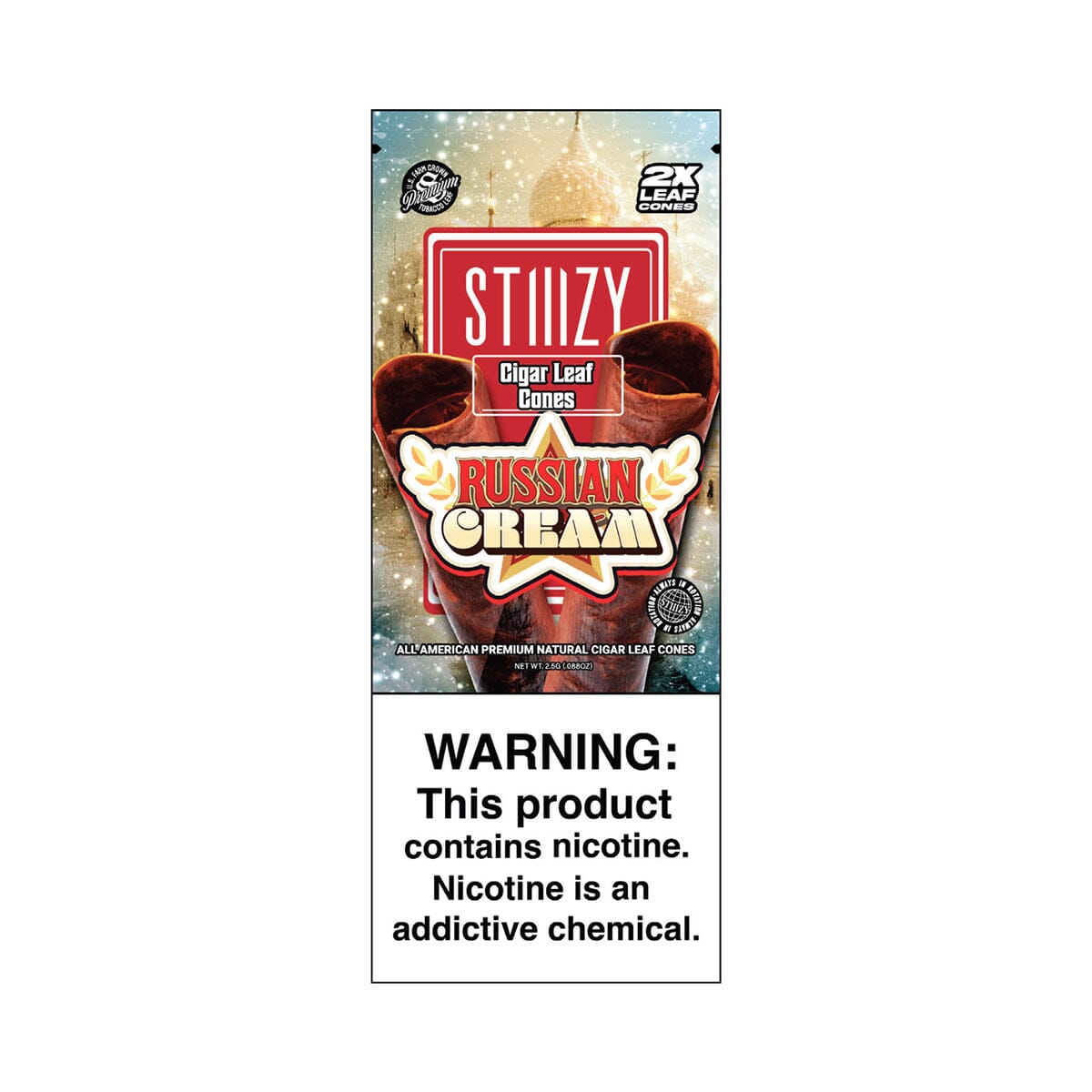 Stiiizy Russian Cream Leaf Cones - BnB Tobacco