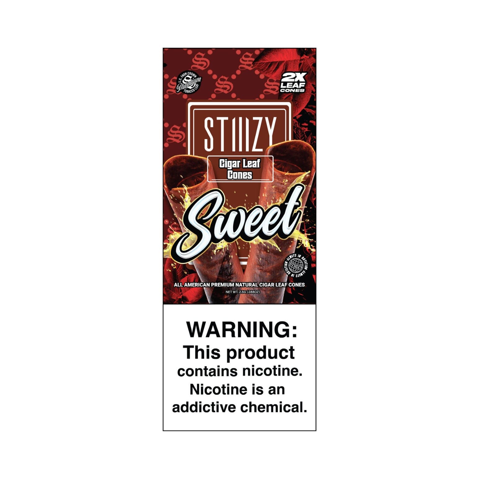 Stiiizy Sweet Leaf Cones - BnB Tobacco