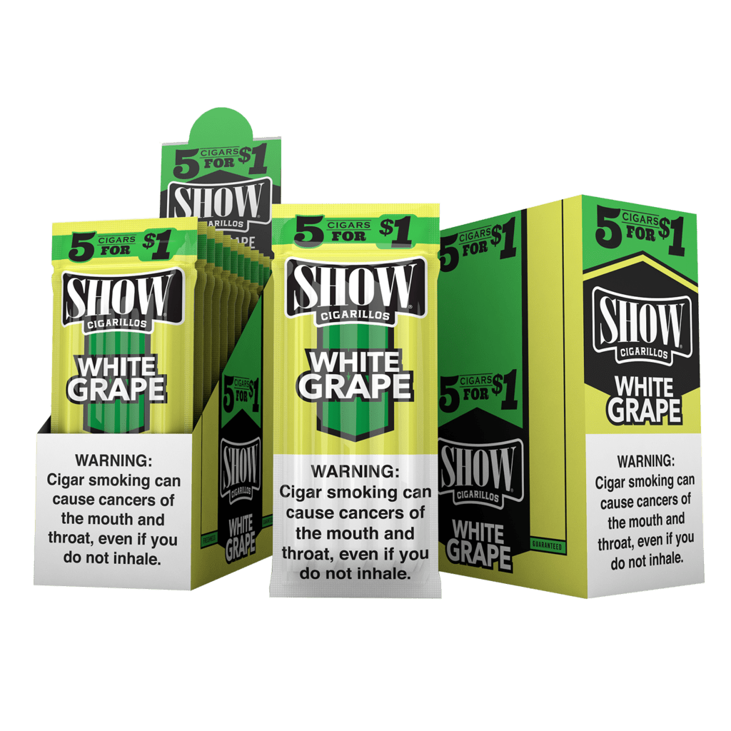 show tobacco wraps Cigarillos Cream SHOW CIGARILLOS 5 X $1.00