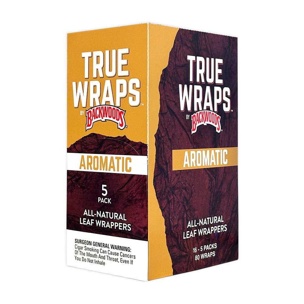 Backwoods True Wraps Aromatic Aromatic / 16 Packs of 5