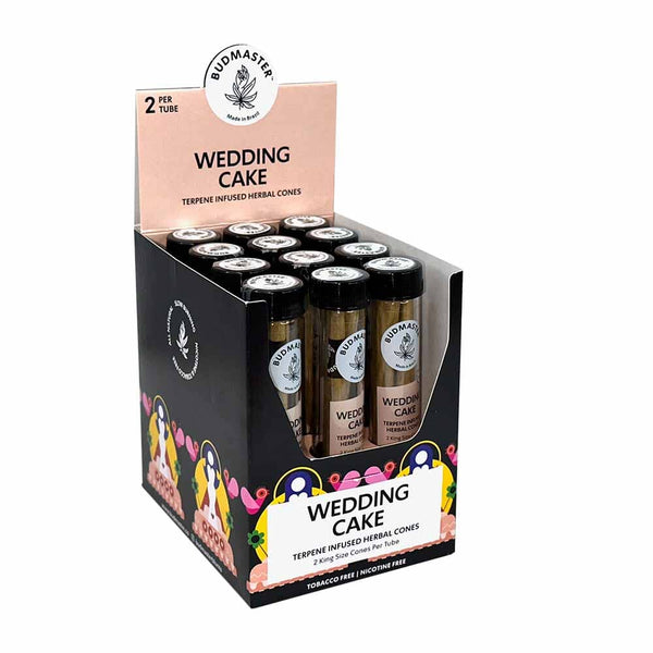 Budmaster Cones Wedding Cake Terpene Infused - BnB Tobacco