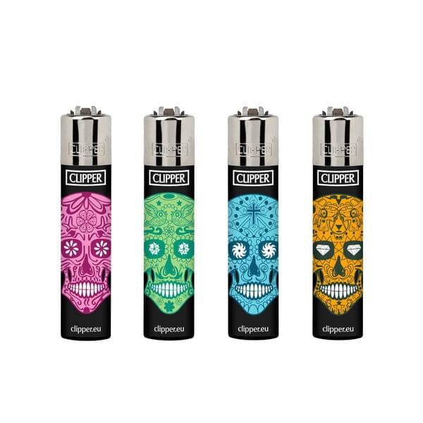Clipper Mexican Skull Lighter