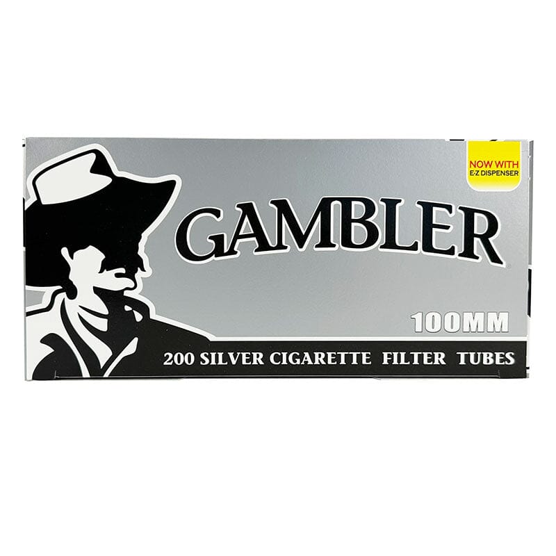rolling tubes for tobacco Gambler Silver Cigarette Tubes King (84mm) / 200ct Carton rolling tubes for tobacco Gambler Silver Cigarette Tubes King (84mm) / 200ct Carton