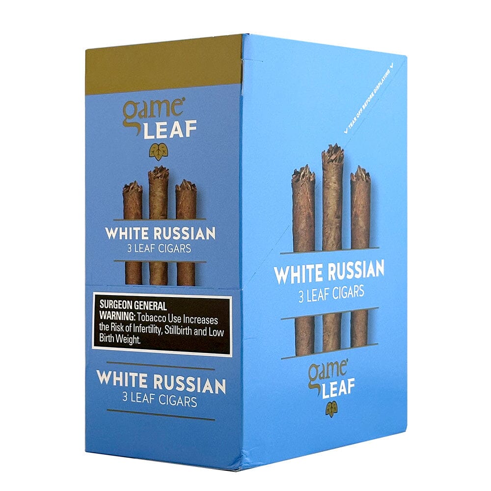 russian tobacco Game Leaf White Russian Cigarillos | Machine Made