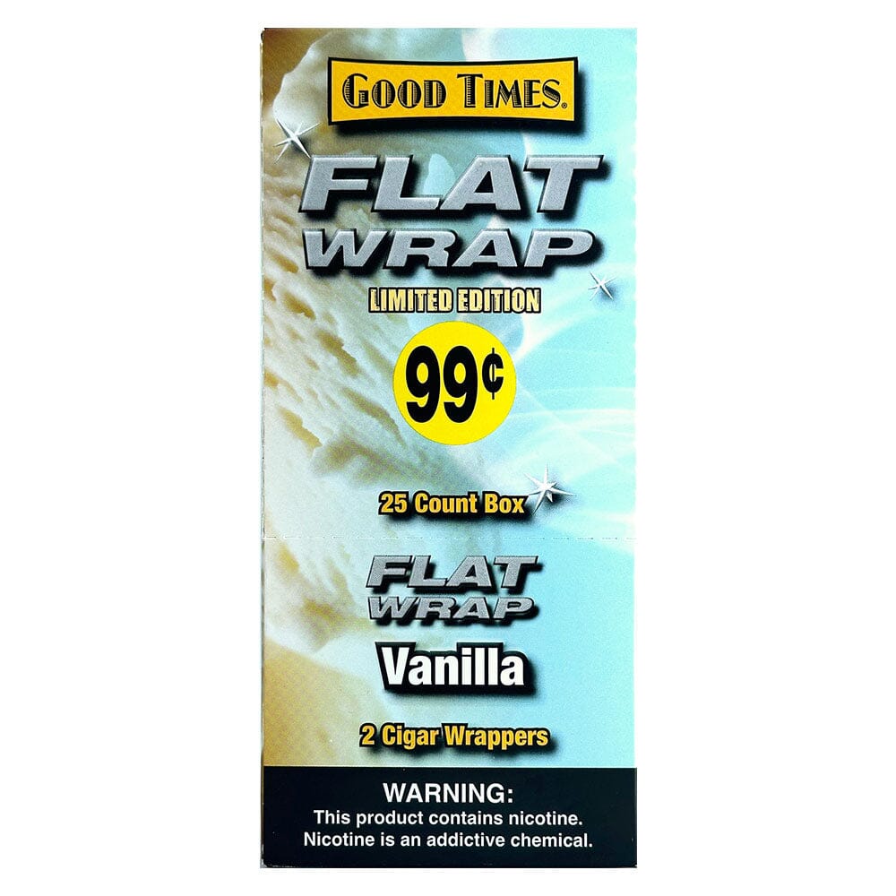 good time tobacco Good Times Vanilla Flat Wraps good time tobacco Good Times Vanilla Flat Wraps