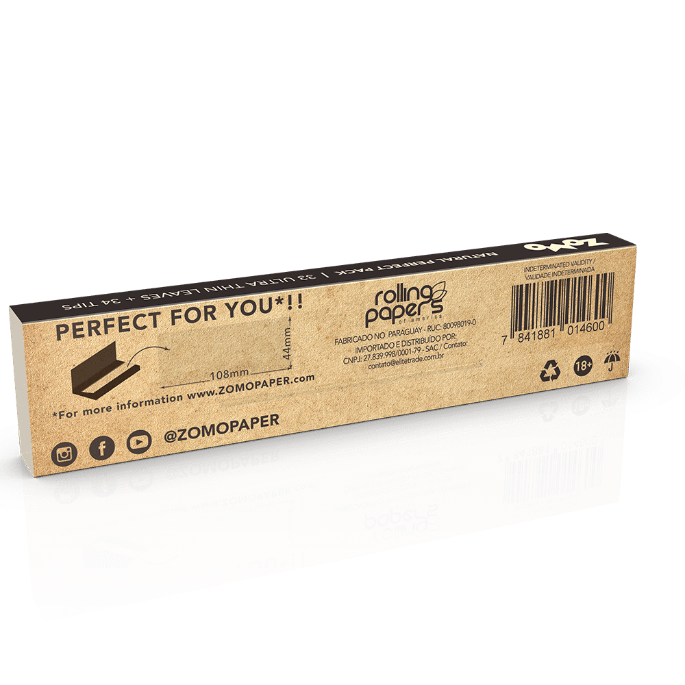 Zomo Natural Perfect Pack Rolling Papers
