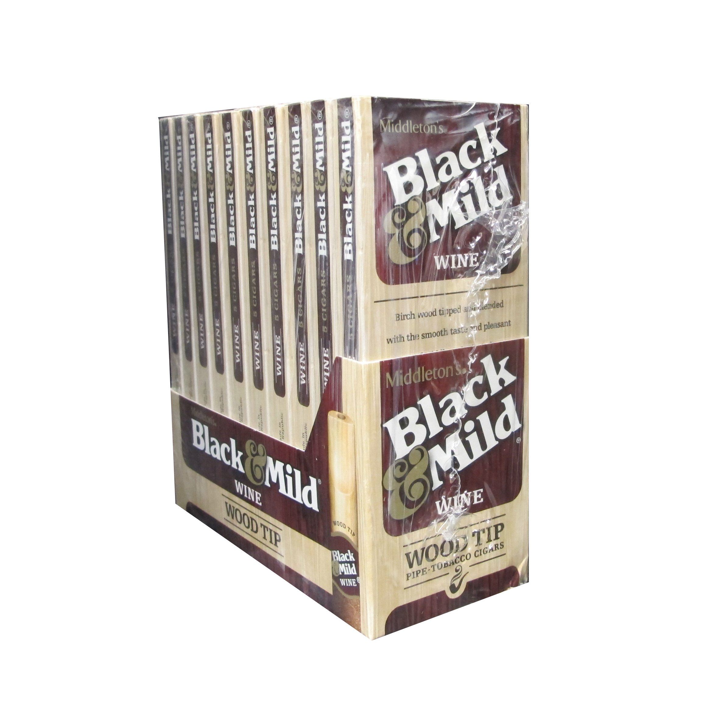 Black & Mild Wine Wood Tip Cigars - bnb-tobacco