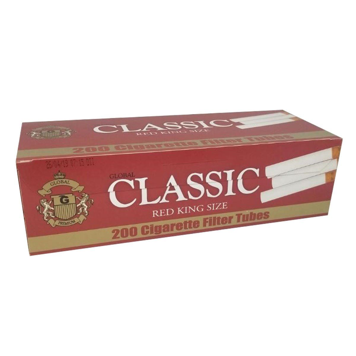 Classic Filter Tubes Red - bnb-tobacco
