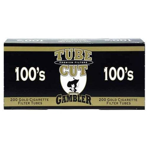 gambler tube cut gold tobacco Gambler Tube Cut Gold Tubes King TubeCut (84mm) / 200ct Carton