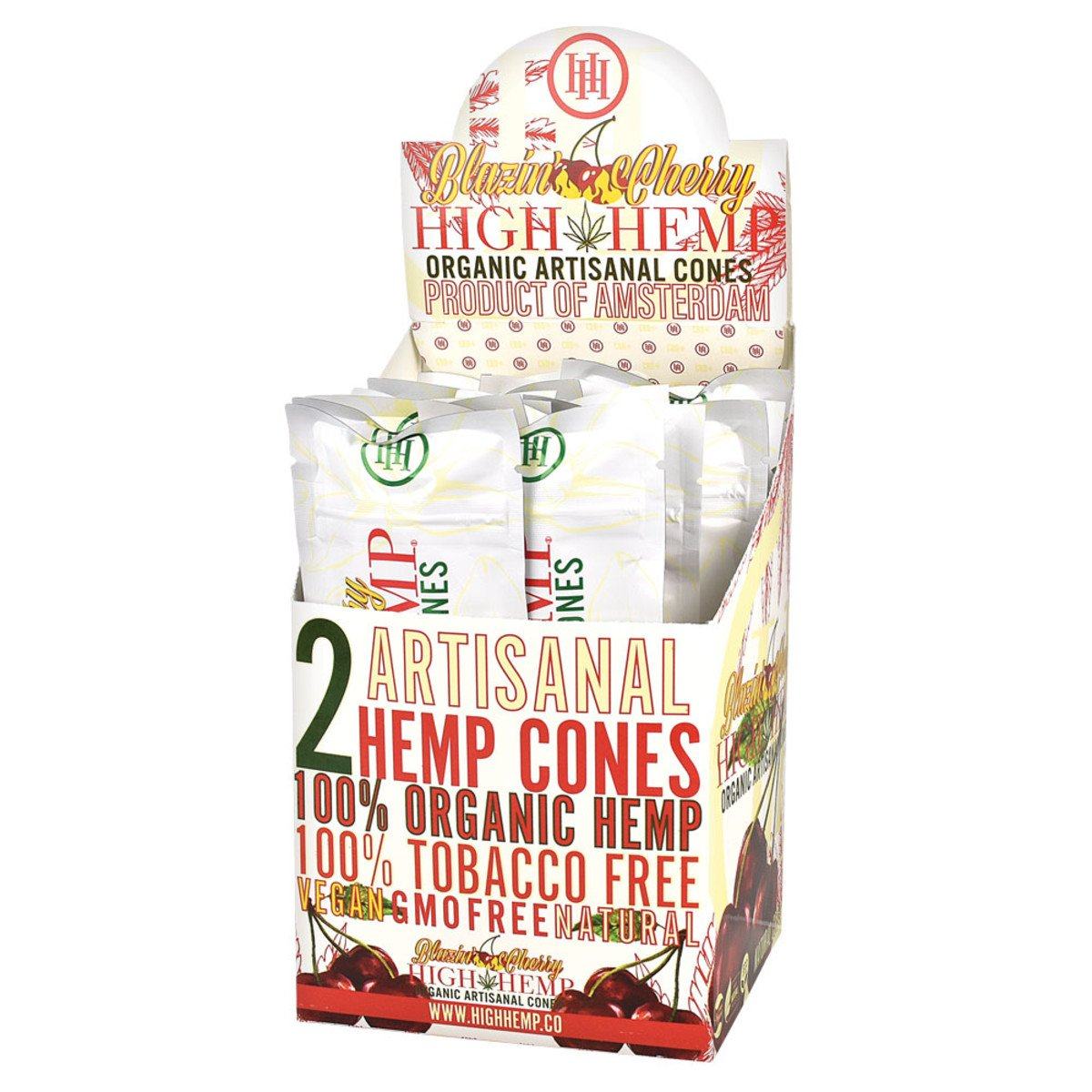 High Hemp Blazin Cherry Pre-rolled Cones - bnb-tobacco