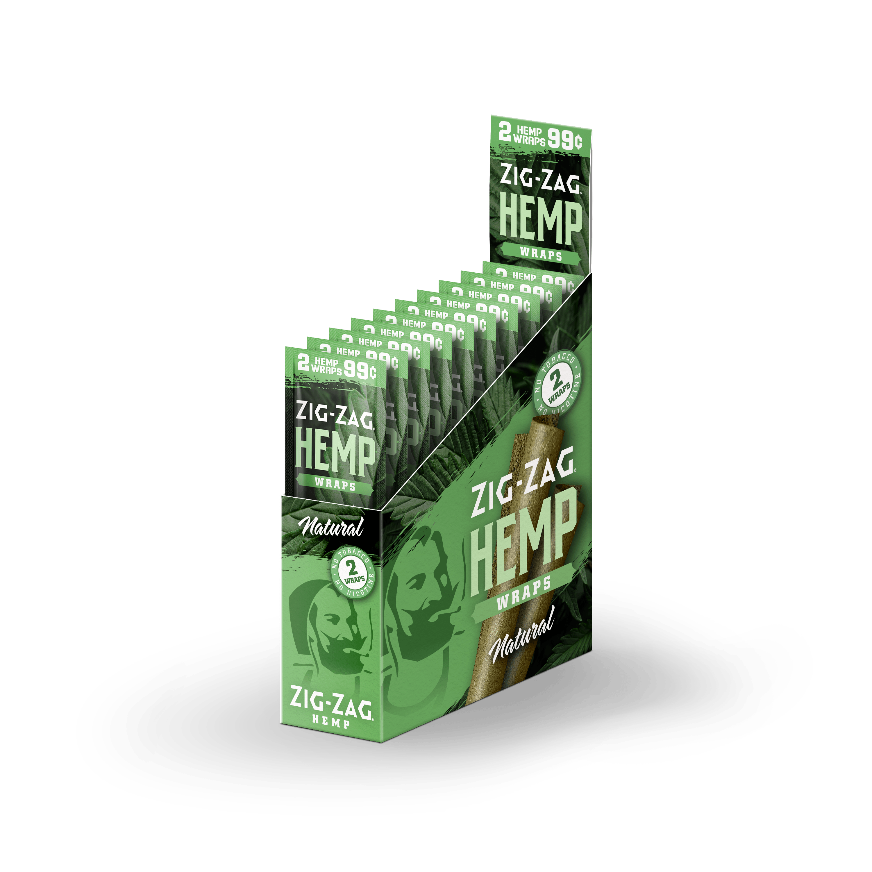 Zig Zag Natural Hemp Wraps - bnb-tobacco