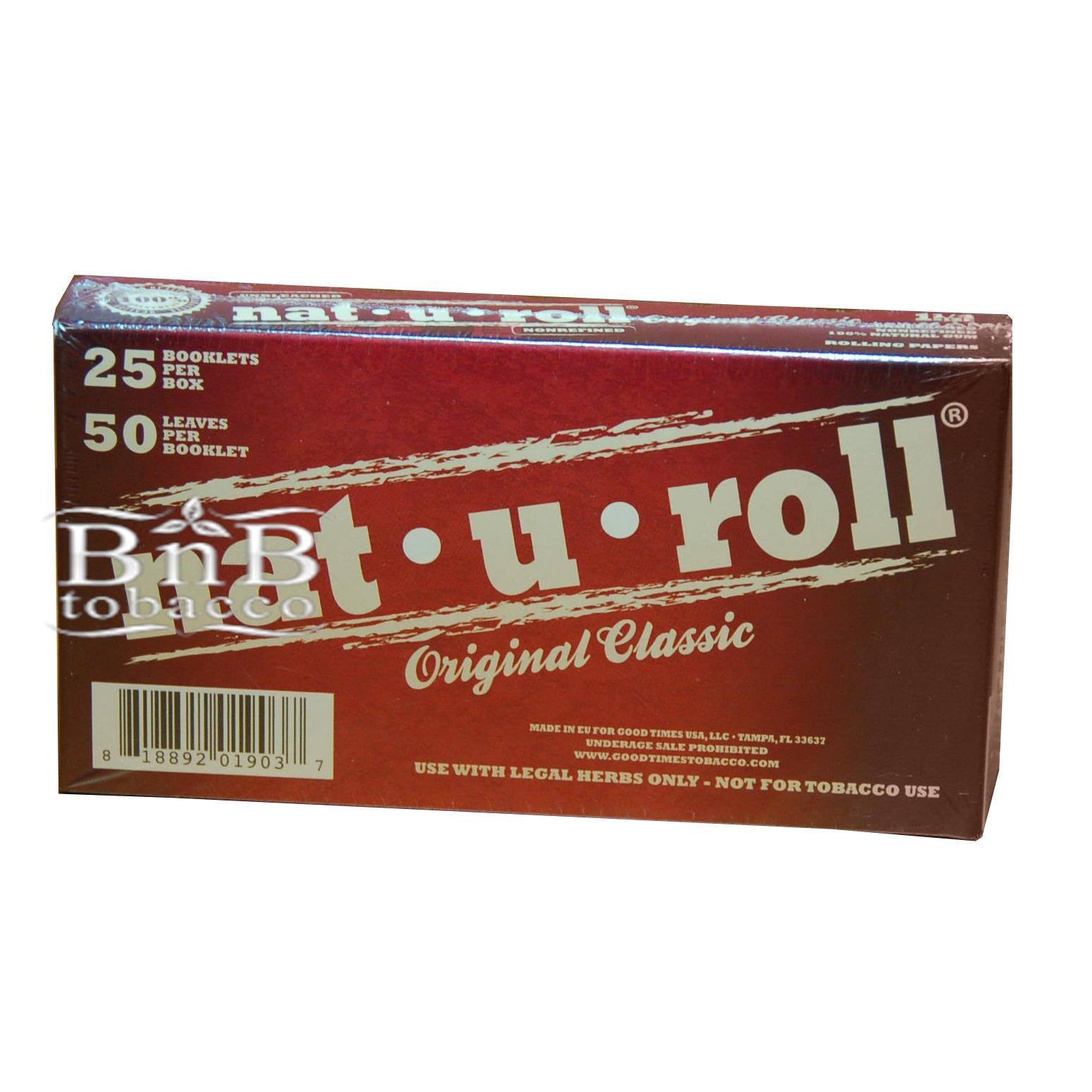 Nat-U-Roll Classic 1 1/4 Rolling Papers - bnb-tobacco
