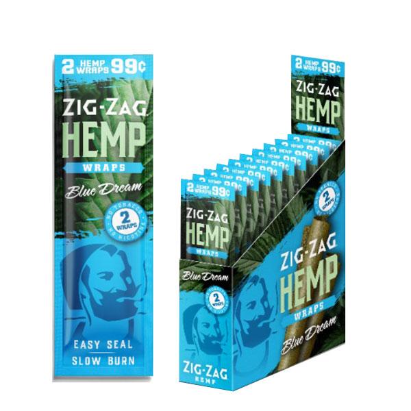 Zig Zag Blue Dream Hemp Wraps - bnb-tobacco