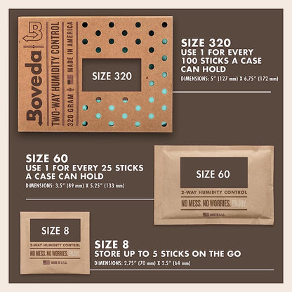 boveda packs for pipe tobacco Humidity Boveda 69% 320g / Pack of 6 An optimal and constant humidity between 40 and 50% is very important for wood instruments Boveda Packs 2 way Humidity