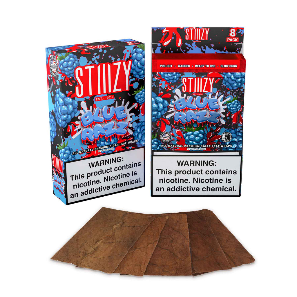 STIIIZY Blue Razz Blunt Wraps - BnB Tobacco