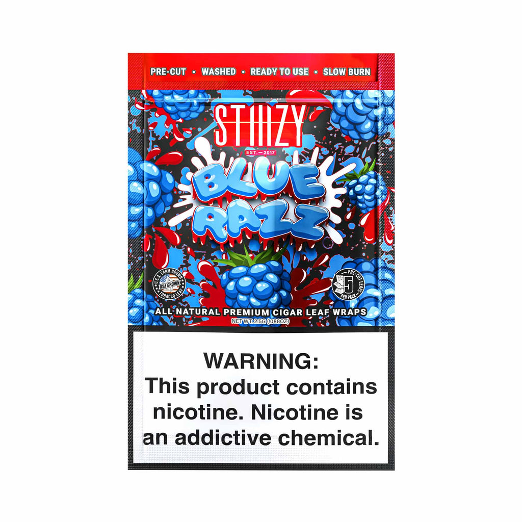 STIIIZY Blue Razz Blunt Wraps - BnB Tobacco