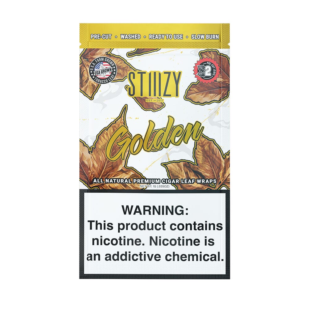 golden wrap tobacco wraps STIIIZY Golden Blunt Wraps
