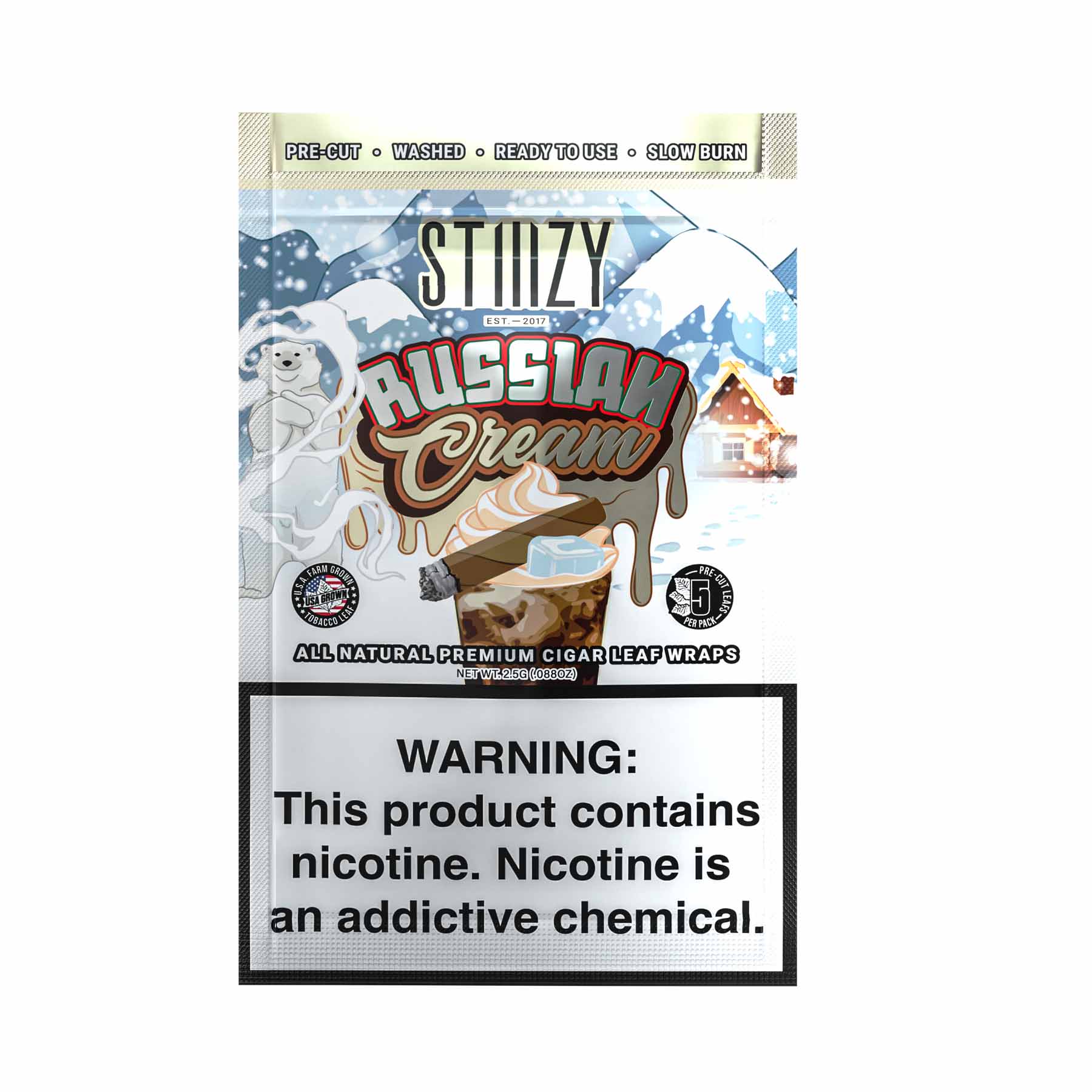 STIIIZY Russian Cream Blunt Wraps - BnB Tobacco STIIIZY Russian Cream Blunt Wraps - BnB Tobacco