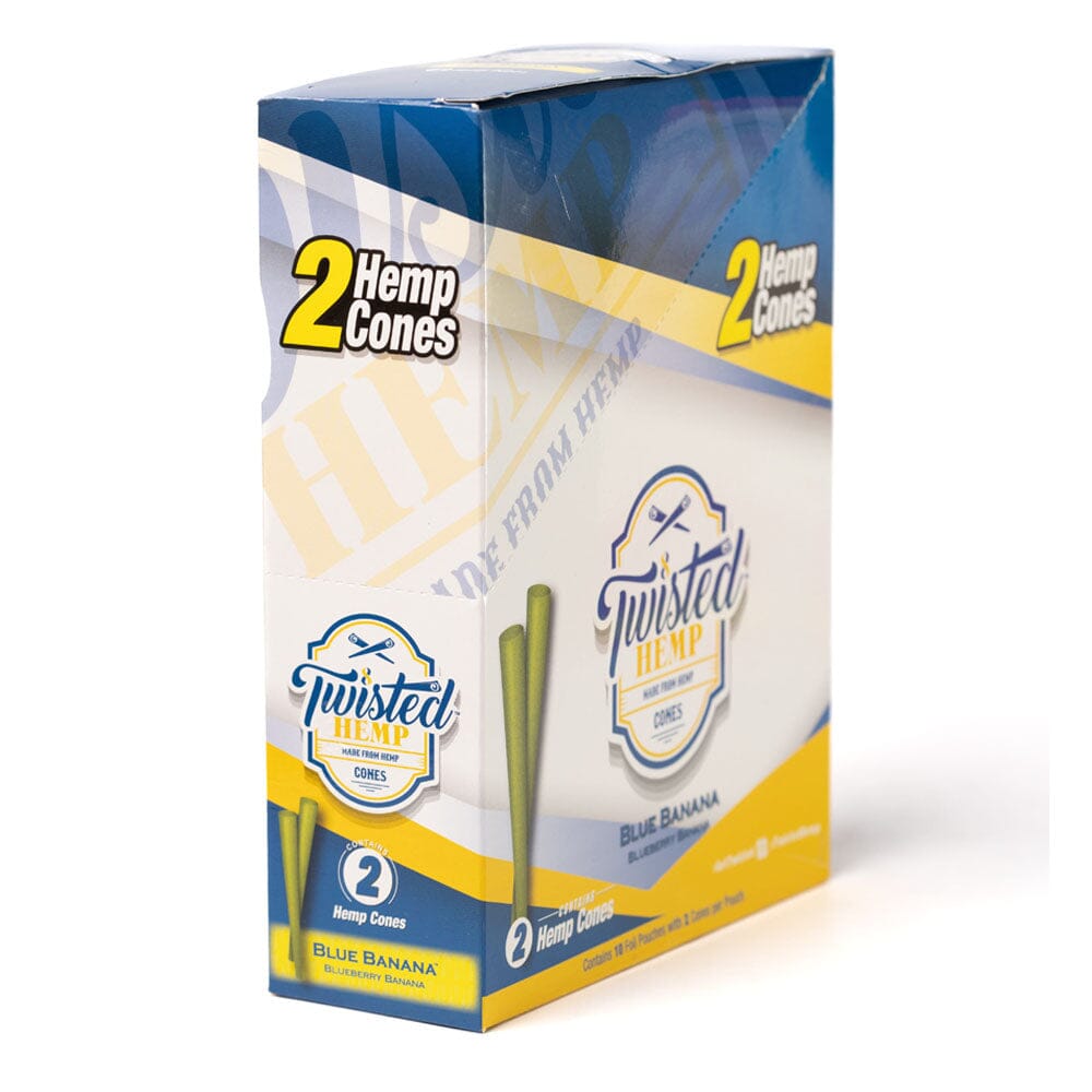 Twisted Hemp Blue Banana Cones