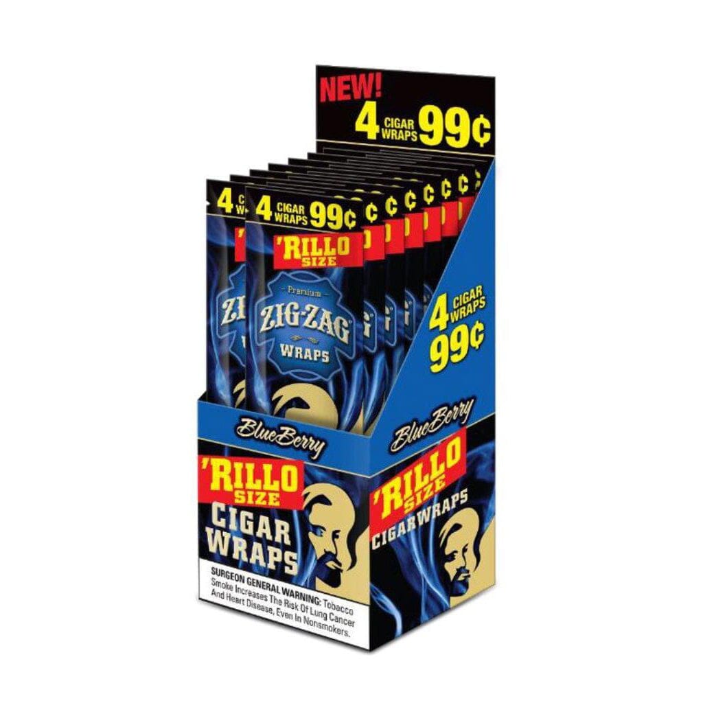 Zig Zag Blueberry Rillo Size Blunt Wraps