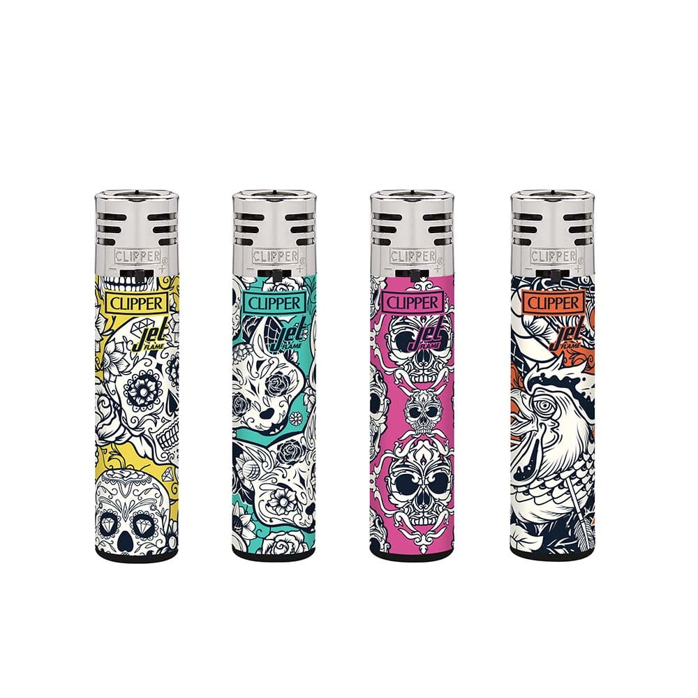 Clipper Lighters Somber Pattern Jet Flame Mix (4ct) Clipper Lighters Somber Pattern Jet Flame Mix (4ct)