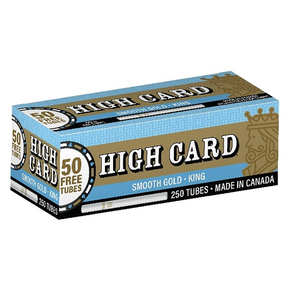 High Card Gold Cigarette Tubes