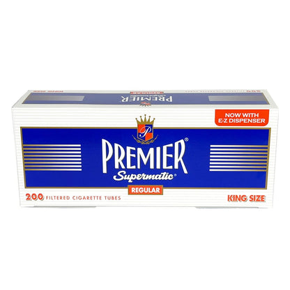 cigarette tubes woolworths Premier Supermatic Blue (Light) 100mm Cigarette Tubes 200 Count Per Box 1 Box