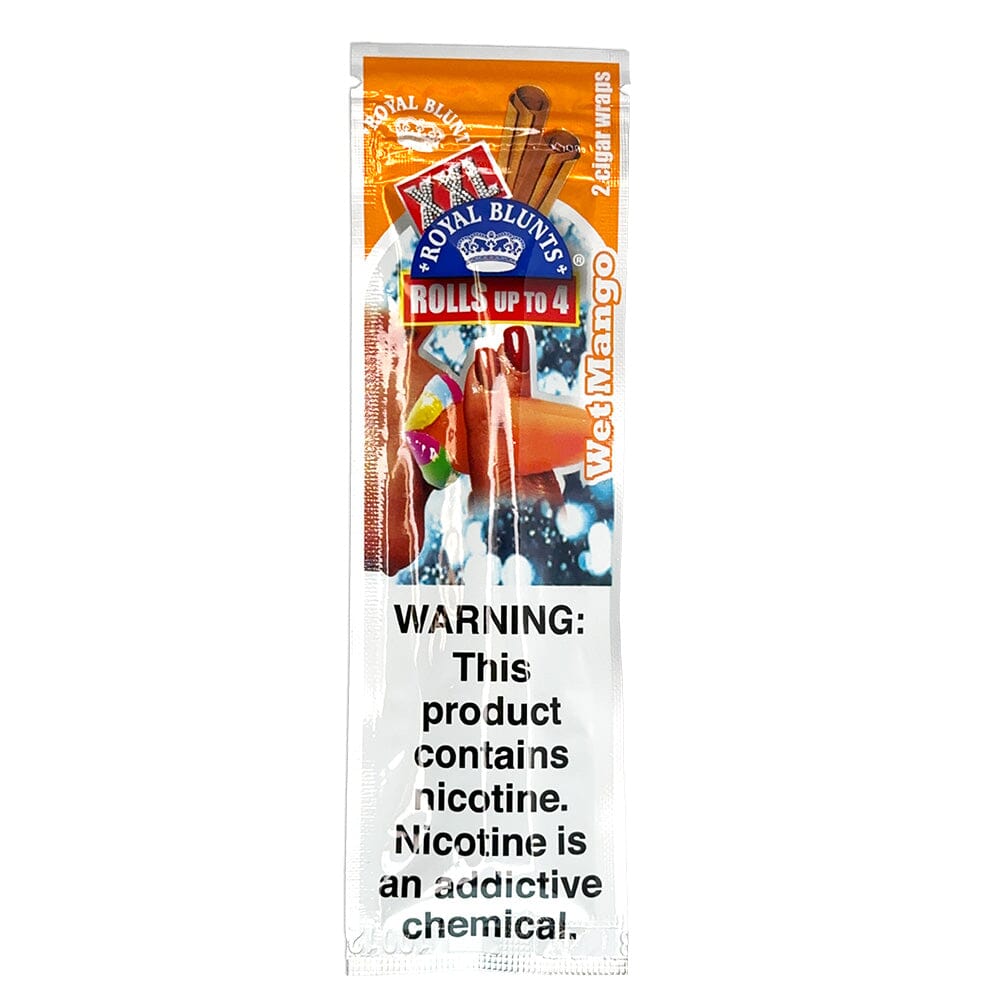 XXL Hemp Wraps Wet Mango Hemparillo Rolling Papers – 2 Per Pack, 25 Packs Per Box – Made In Mexico