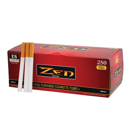 zen cigarette machine Zen Full Flavor Cigarette Tubes King (84mm) / 250ct Carton