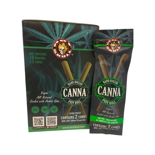 Hot Skull Canna Puff Roll Cone
