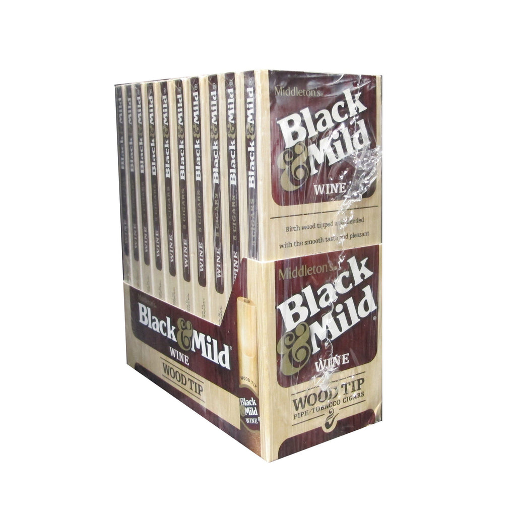 Black & Mild Wine Wood Tip Cigars - bnb-tobacco