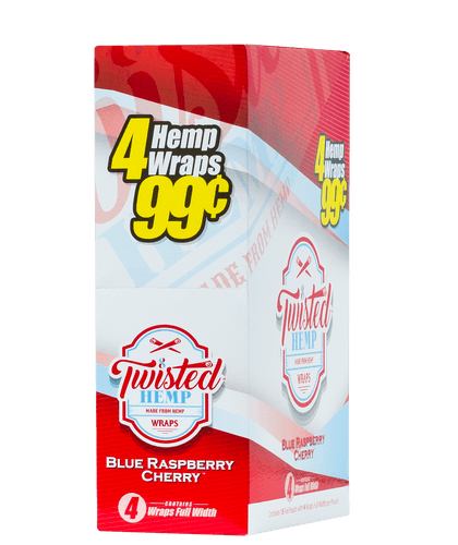 Twisted Hemp Blue Raspberry Wraps - BnB Tobacco