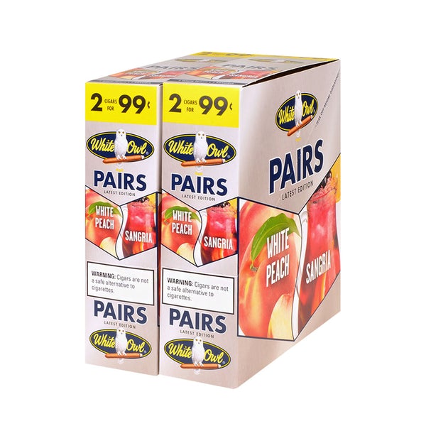 White Owl Pairs White Peach Sangria Cigarillos
