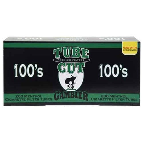 Gambler Tube Cut Menthol Filtered Tubes - BnB Tobacco