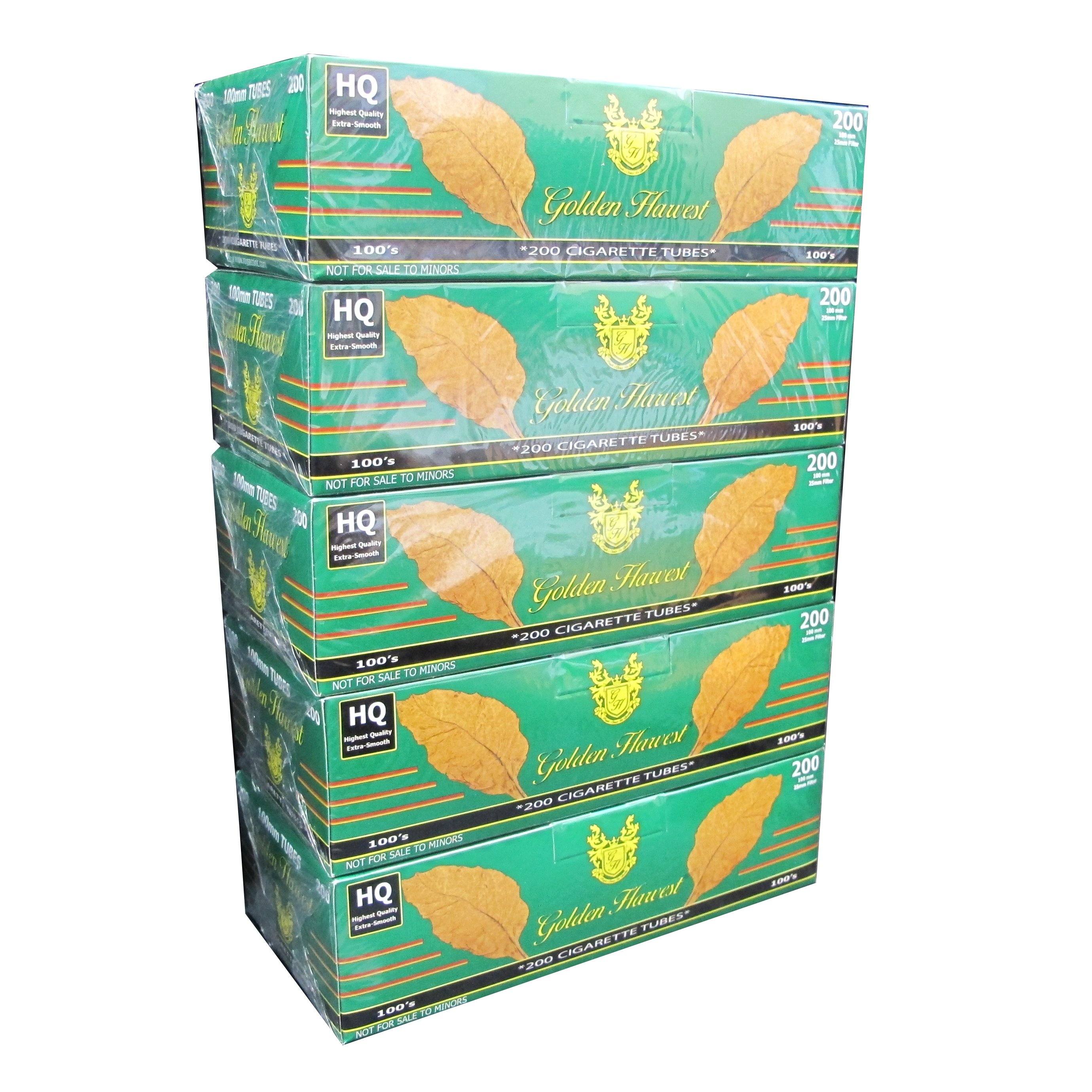 Golden Harvest Green (Menthol) Cigarette Tubes - bnb-tobacco
