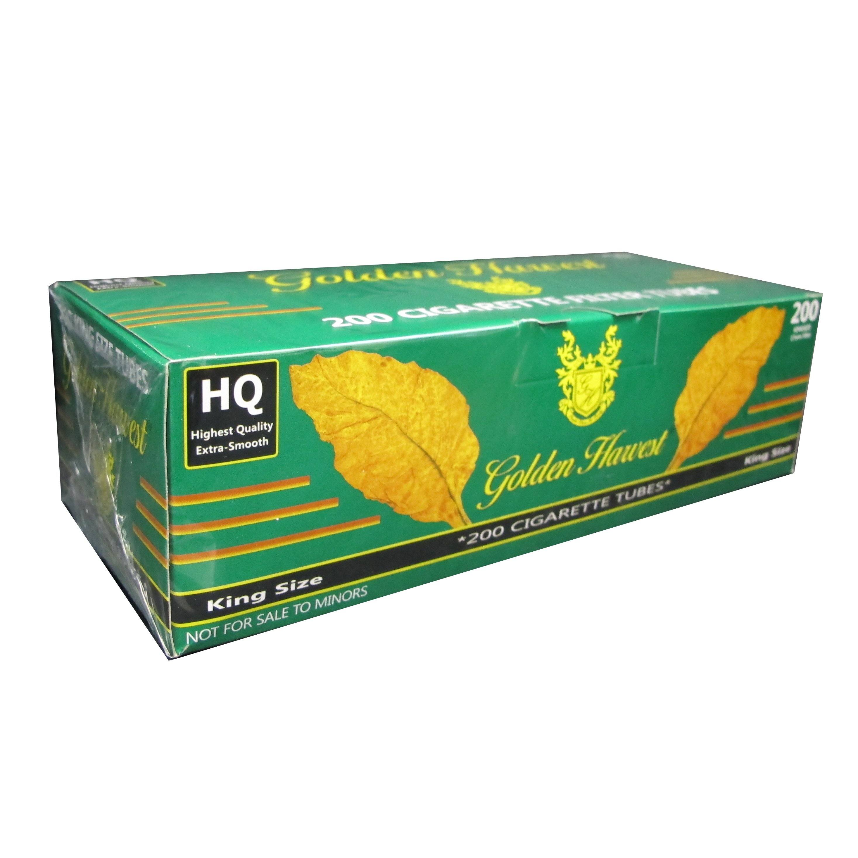 Golden Harvest Green (Menthol) Cigarette Tubes - bnb-tobacco