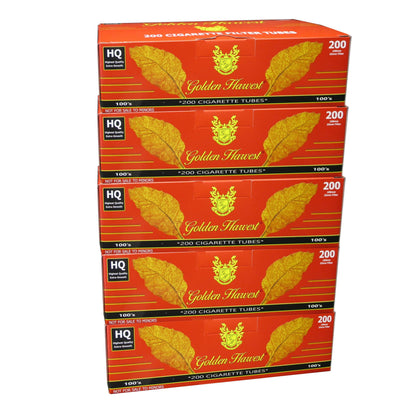 Golden Harvest Red (Full Flavor) Cigarette Tubes - bnb-tobacco