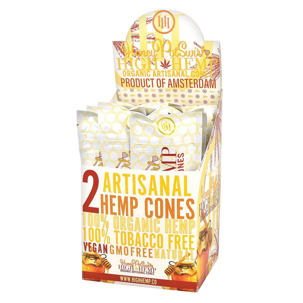High Hemp Honey Pot Swirl Pre-rolled Cones - bnb-tobacco