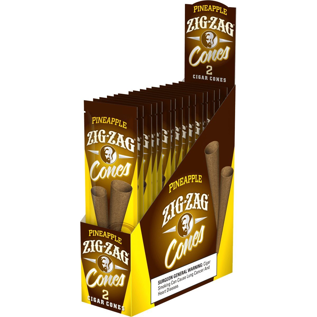 Zig Zag Pineapple Cigar Cones - bnb-tobacco