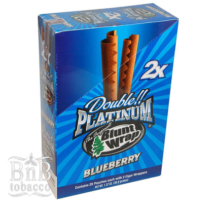 Blunt Wrap Blueberry Burst Double Platinum Wraps - bnb-tobacco