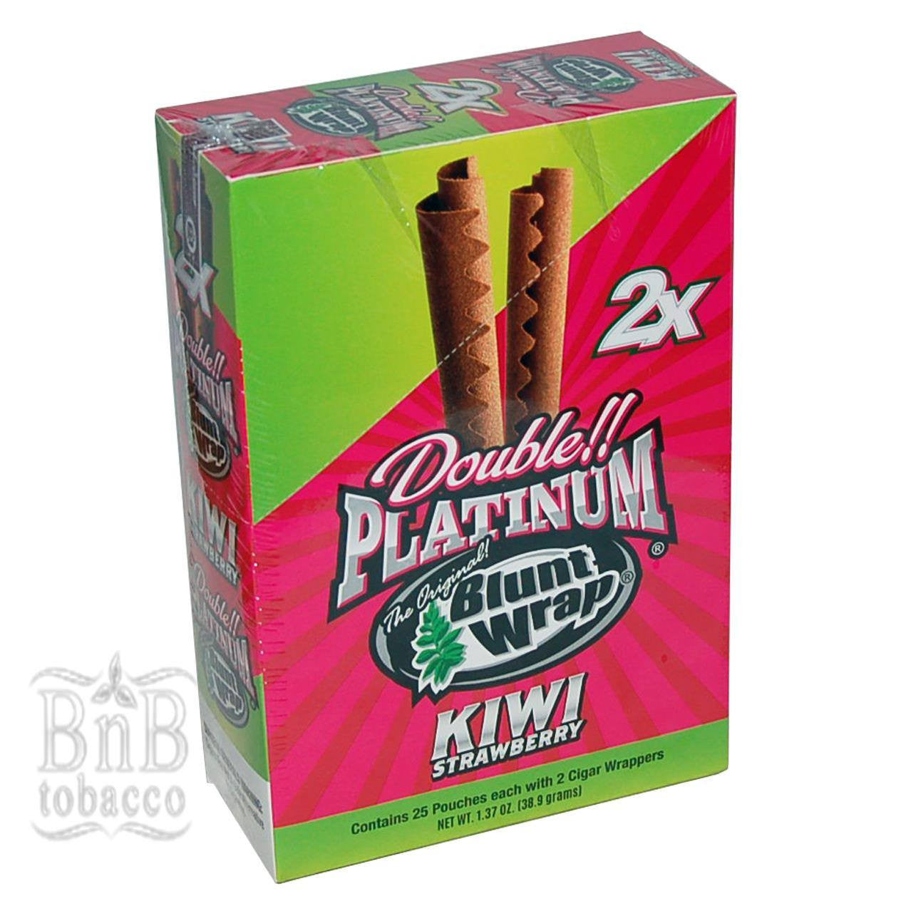 Blunt Wrap Strawberry Kiwi Double Platinum Wraps - bnb-tobacco