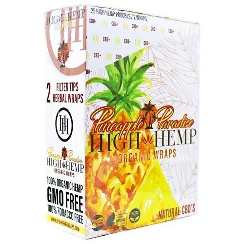 High Hemp Pineapple Paradise Wraps - Cigarette Tubes